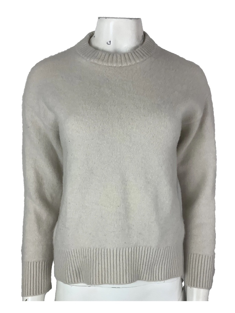 The Group Aritzia Babaton Sz XS 100% Cashmere Pullover Beige Basic Sweater